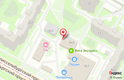 Автошкола ТУР на Шлиссельбургском проспекте на карте