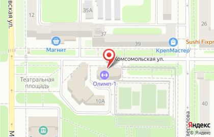 Физкультурно-оздоровительный центр Олимп на Московской улице на карте