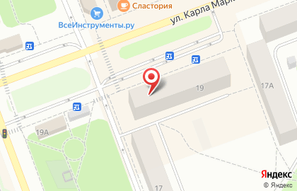 Садовый центр Сияние на улице Карла Маркса на карте