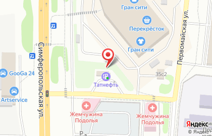 Шиномонтажная мастерская на Симферопольской улице на карте