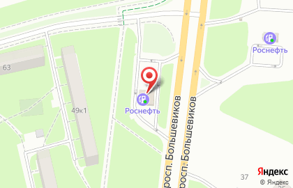 Технический центр Роснефть на проспекте Большевиков на карте