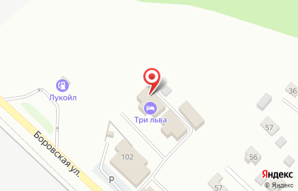 Гостиница Три Льва на Боровской улице на карте