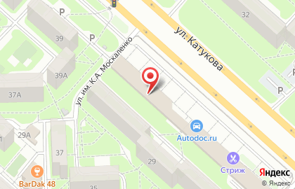 Стиль в Октябрьском округе на карте