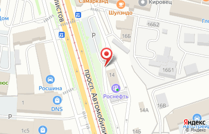 Автобаня 24 в Железнодорожном районе на карте