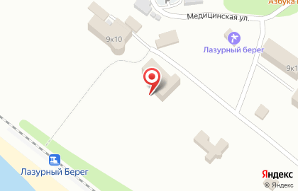 Санаторий Лазурный Берег в Сочи на карте