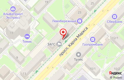 Банк Открытие в Новосибирске на карте