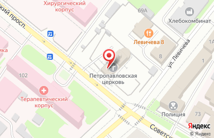Церковь Петра и Павла в Вологде на карте