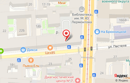 Норд Вест на улице Пестеля на карте