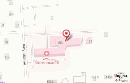 Больница Усть-Коксинская районная больница на Советской улице на карте