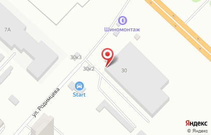 Автосервис Start в Дзержинском районе на карте