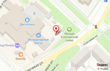 Киоск по продаже питьевой воды на Ключевой улице на карте