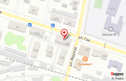 Парикмахерская Натали на улице Гая на карте