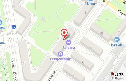 Отель Татьяна в Орджоникидзевском районе на карте