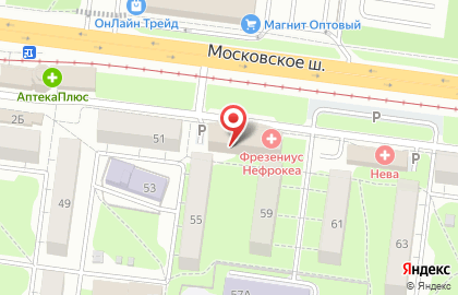 Модница, ИП Шарымов А.В. на Московском шоссе на карте