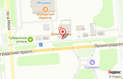 Кафе Дикий запад на Ленинградском проспекте на карте