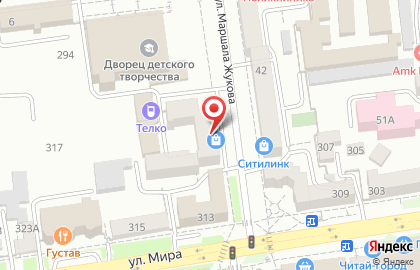 Салон-магазин Модница на улице Маршала Жукова на карте