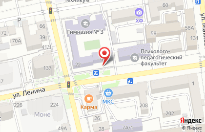 Союзпечать на улице Ленина на карте