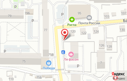 Магазин цветов в Калининграде на карте