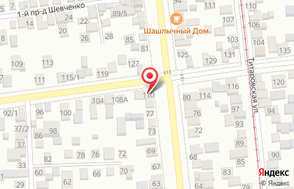 Продовольственный магазин Диана в Центральном районе на карте