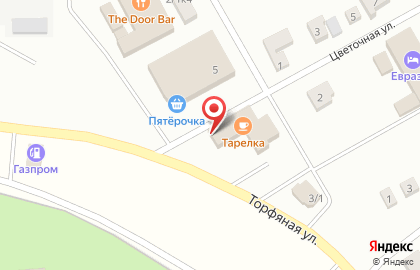 Столовая Тарелка на Цветочной улице на карте