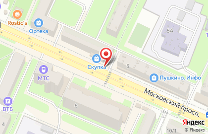 Салон связи Связной в Москве на карте