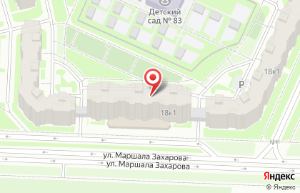 Салон красоты Экономъ на улице Маршала Захарова на карте