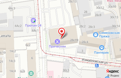 Нерф-клуб F-shot на Малой Семёновской улице на карте