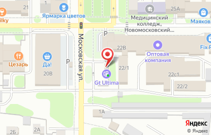 Gt Ultima на улице Маяковского в Новомосковске на карте