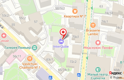 Капсульный отель InterQUBE на Добрынинской на карте