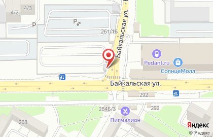 Автостоянка Автострада на карте