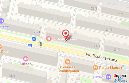 Фирменный магазин ДПЗ на улице Тухачевского на карте