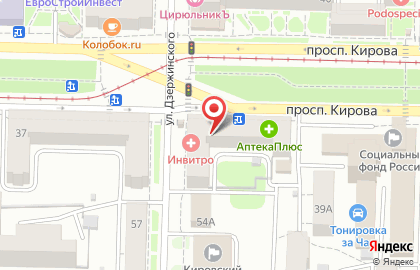 18+ на проспекте Кирова на карте