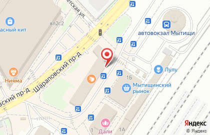 Салон связи МТС в Шараповском проезде, вл11 в Мытищах на карте