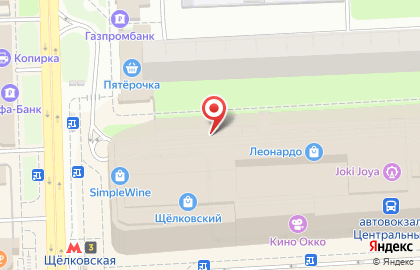 Грузинская закусочная Вай Мэ! на Щёлковском шоссе в Гольяново на карте