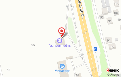 Автомойка Газпромнефть в Домодедово на карте