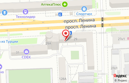 РоссТур на проспекте Ленина на карте