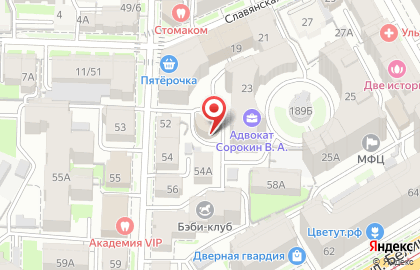 Бенико на Славянской улице на карте