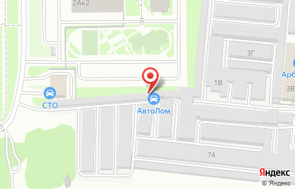 Магазин автозапчастей АвтоЛом в Октябрьском районе на карте
