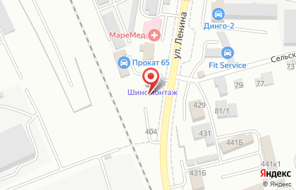 Автопоиск на улице Ленина на карте