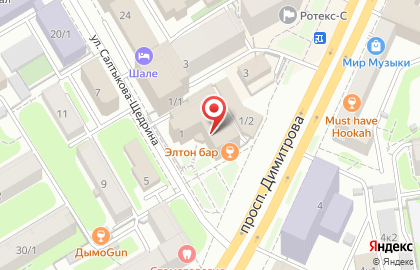 Декна Текстиль на Площади Гарина-Михайловского на карте