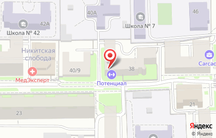 Сауна Потенциал на улице Салтыкова-Щедрина на карте
