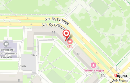 Медицинская лаборатория КДЛ НОВОКУЗНЕЦК-ТЕСТ в Центральном районе на карте