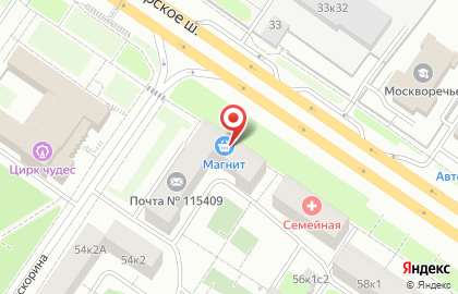 Супермаркет Магнит в Москве на карте