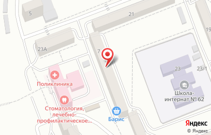 Магазин Барис на улице Яковлева на карте