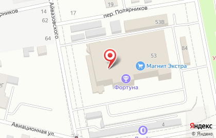 Центр бильярда Фортуна на улице Айвазовского на карте