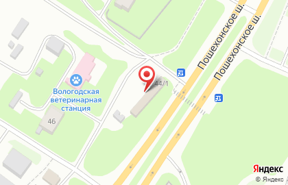 Магазин автозапчастей Газель на Пошехонском шоссе на карте