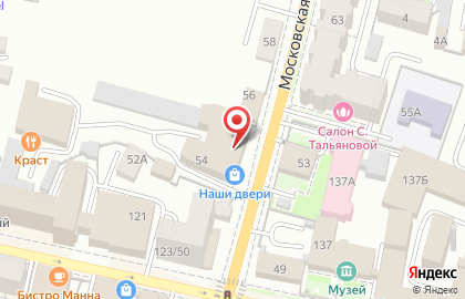 Оранжевый слон на Московской улице на карте