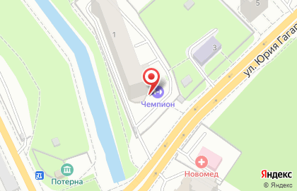 Фитнес-клуб Чемпион в Ленинградском районе на карте