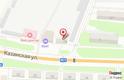 Магазин автозапчастей на улице Казанская на карте