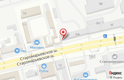 Парикмахерская в Ставрополе на карте